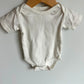 White Organic Cotton Bodysuit / 0-3m?