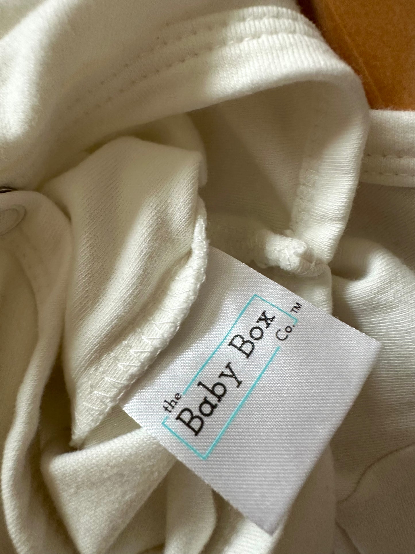 White Organic Cotton Bodysuit / 0-3m?