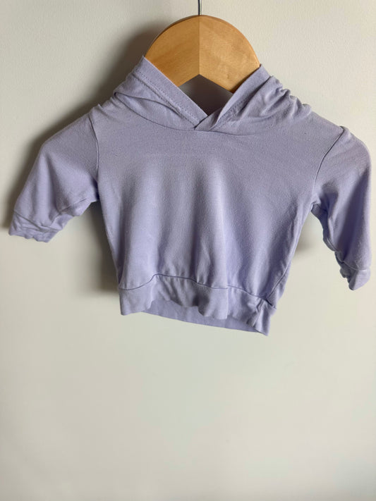 Jax + Lennon Periwinkle Hoodie / 0-3m