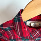 Plaid with Shimmer Red Belt Dress / 2-3T