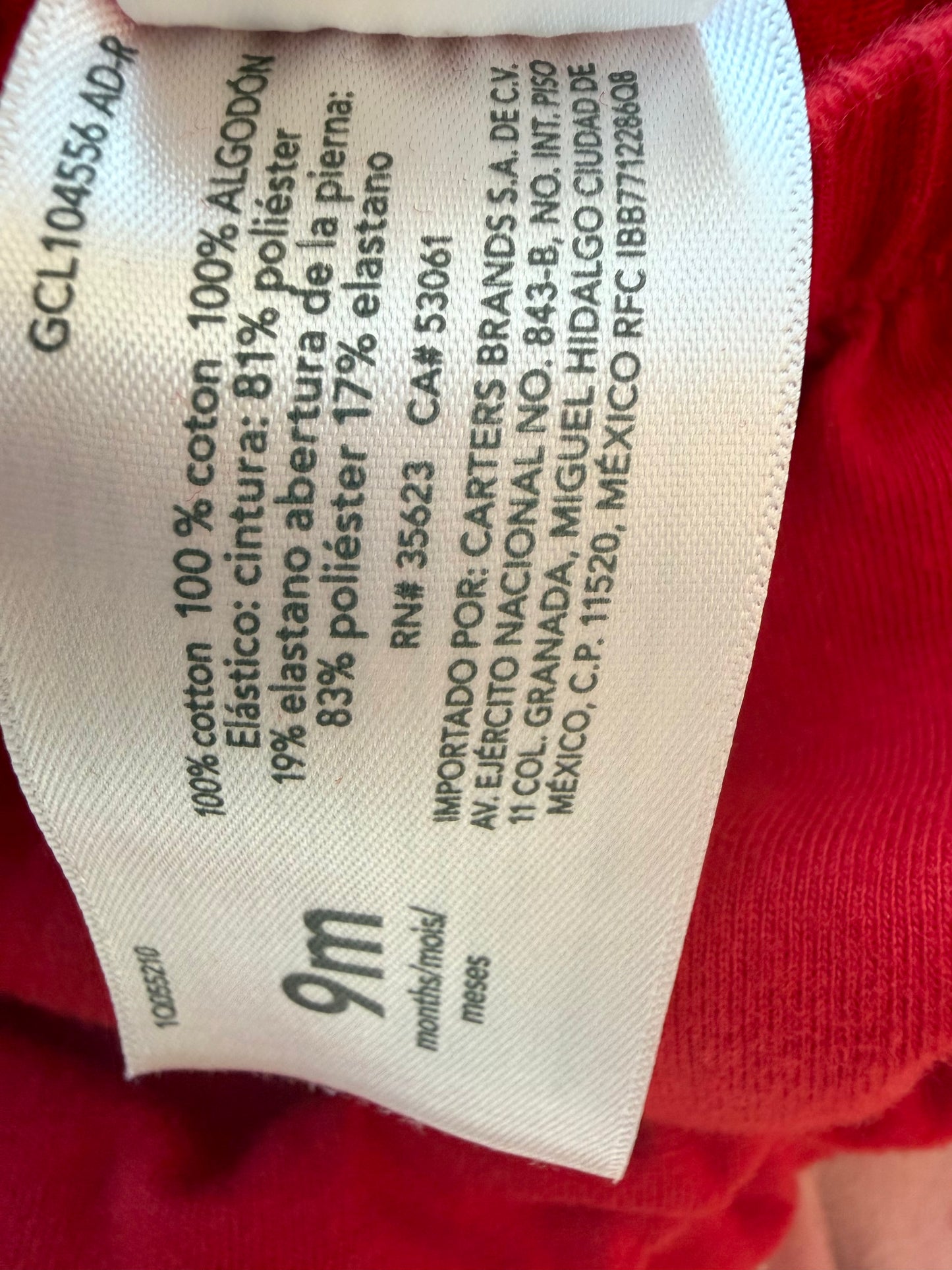 Red Bloomers / 9m