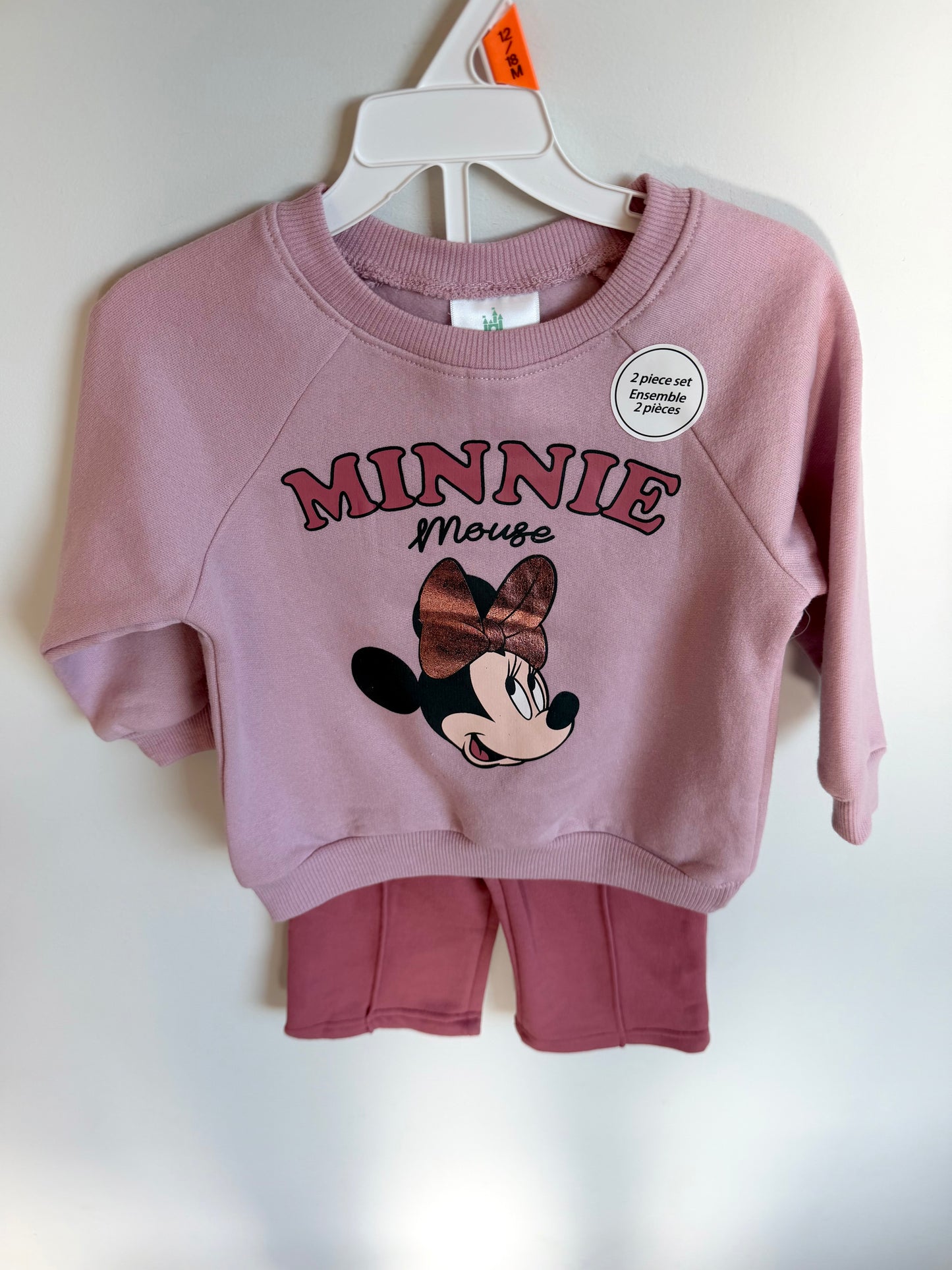 Minnie Mouse Sweater + Pants Set (With tags) / 12-18m