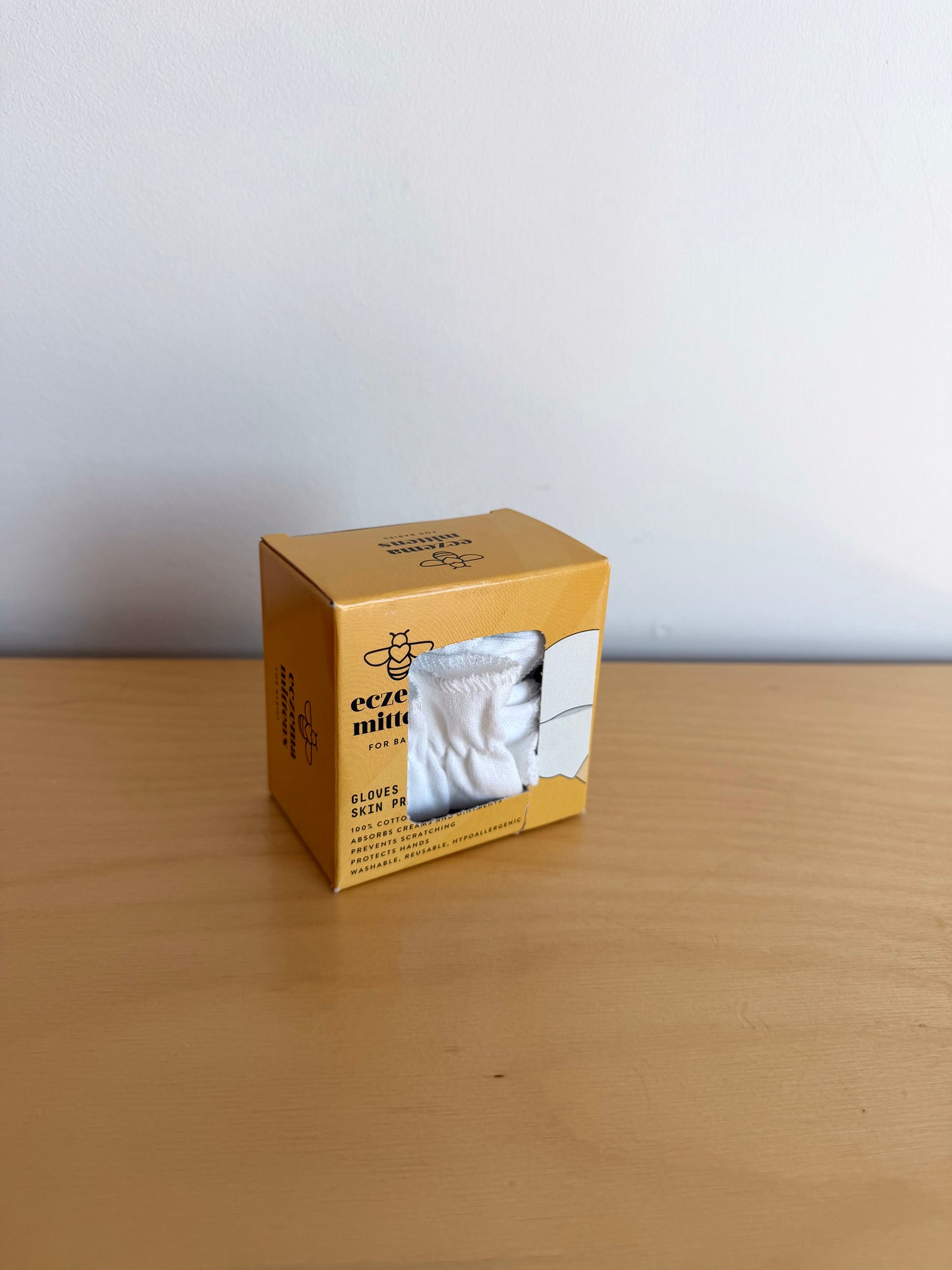 White Cotton Mits (3) / 0-3m