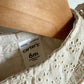 Eyelet Beige Bodysuit Dress / 6m