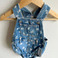 Jean Bubble Floral Print Overalls (With Tags) / 3-6m