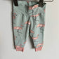 Handcrafted on Vancouver Island Flamingo Leggings / 3-6m