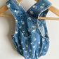 Jean Bubble Floral Print Overalls (With Tags) / 3-6m