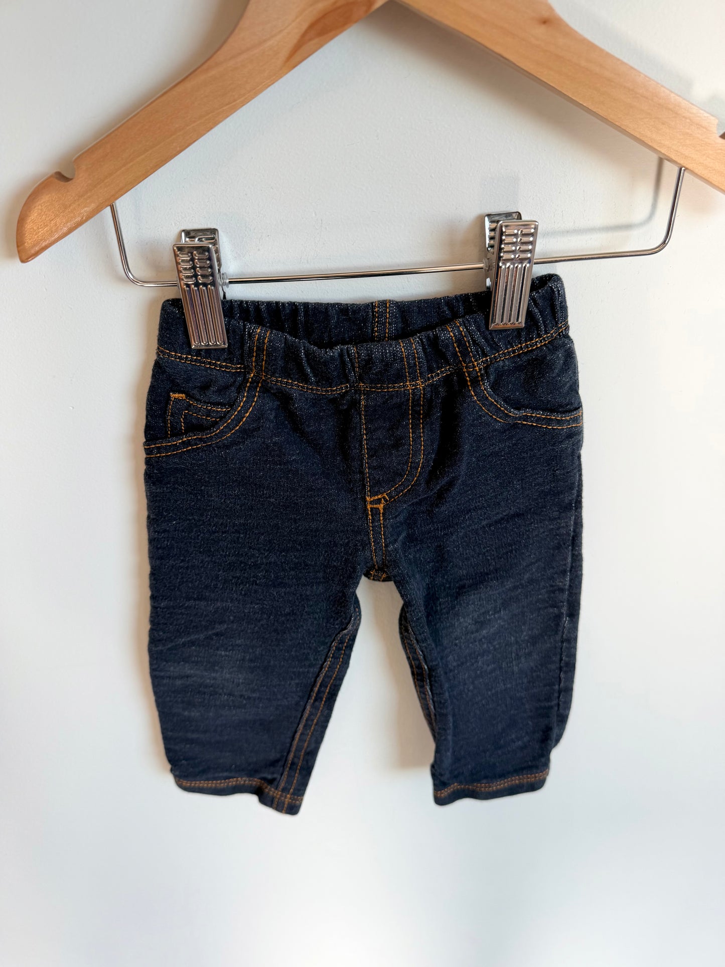 Dark Jean Like Stretchy Pants / 9m