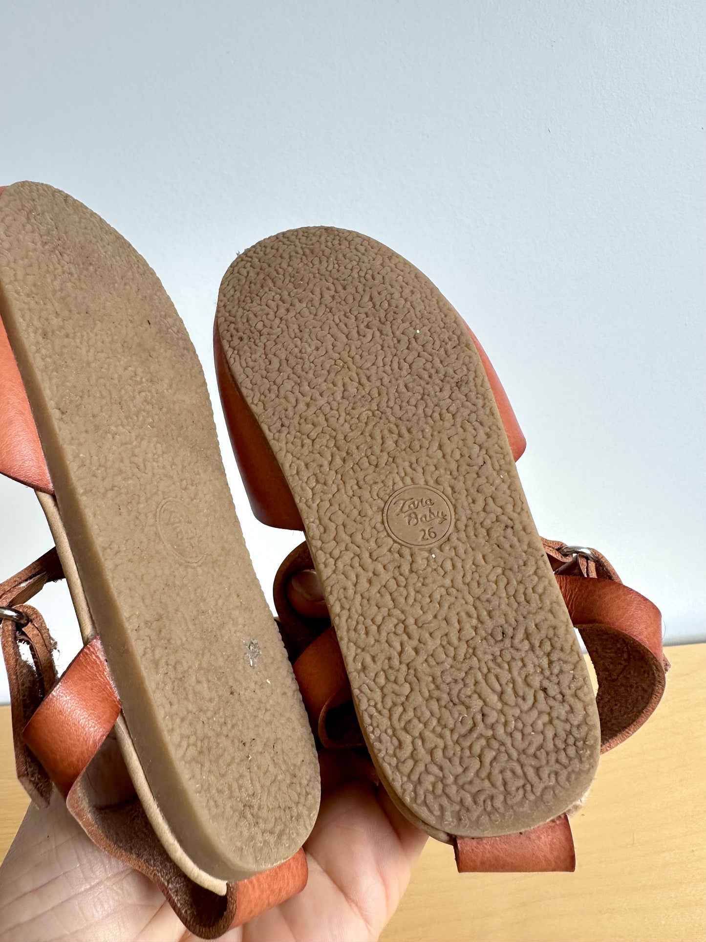 Zara Tan Sandals / Size 9 Toddler