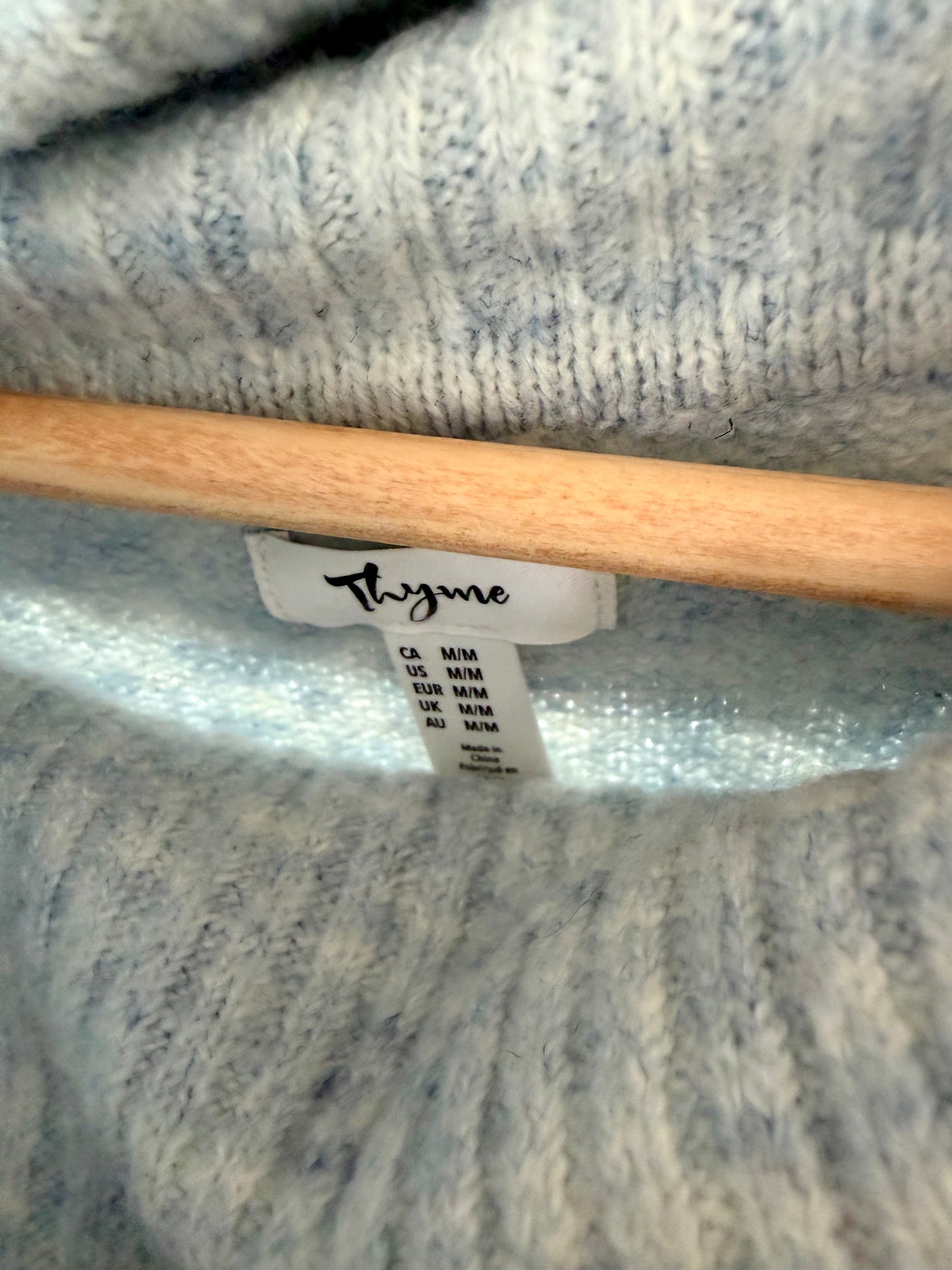 Thyme Maternity Cowl Neck Sweater / Medium