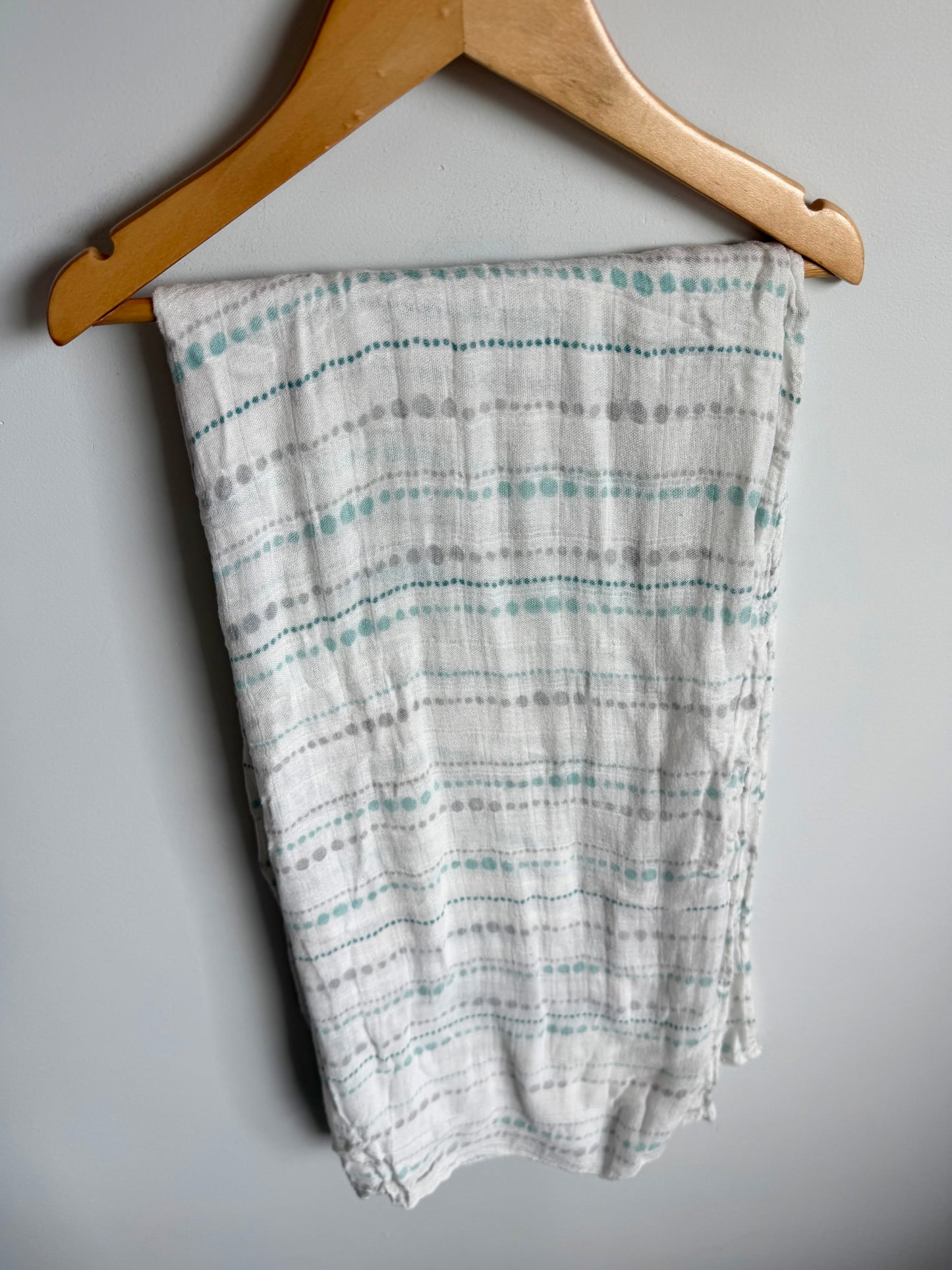 White Spotted Receiving Blanket