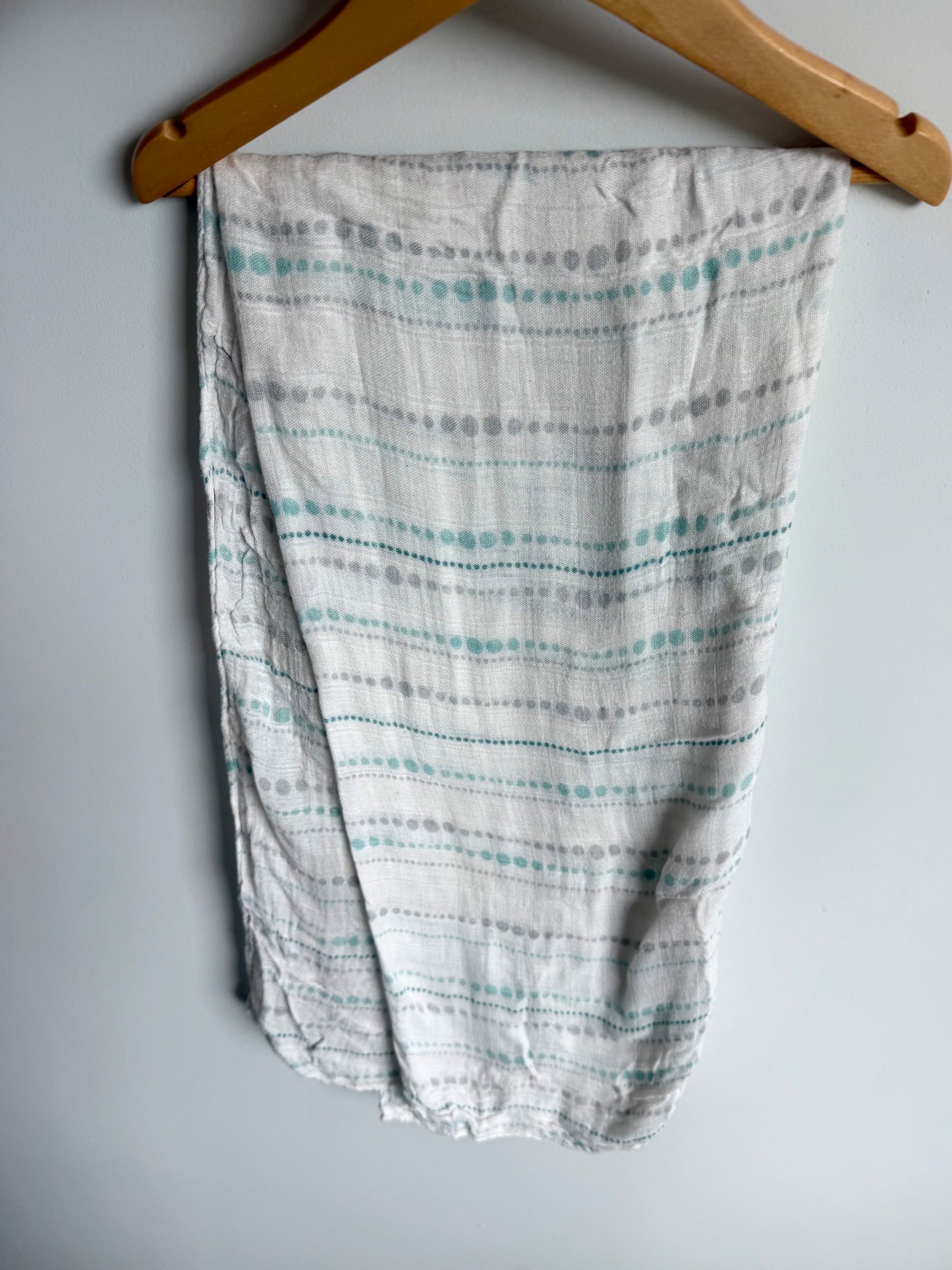 White Spotted Receiving Blanket