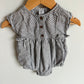 Stripes with Bows Bubble Romper / 3-6m