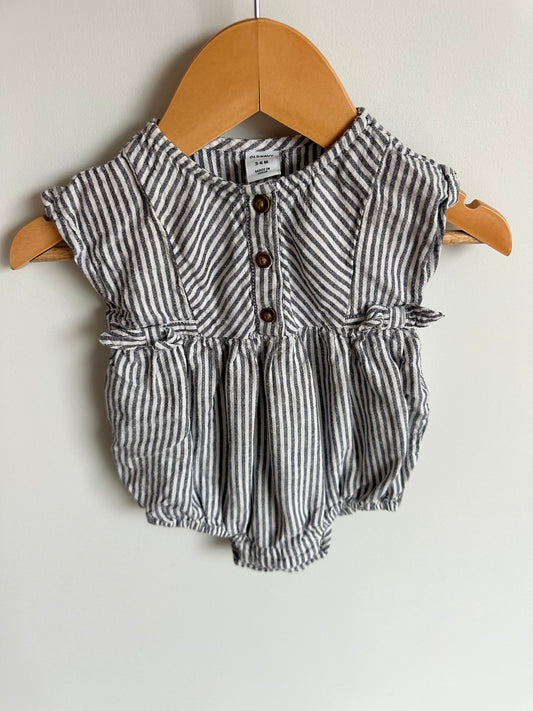 Stripes with Bows Bubble Romper / 3-6m