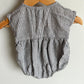 Stripes with Bows Bubble Romper / 3-6m