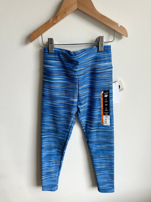 Navy Lines Exercise Pants (With Tags) / 7-8 years