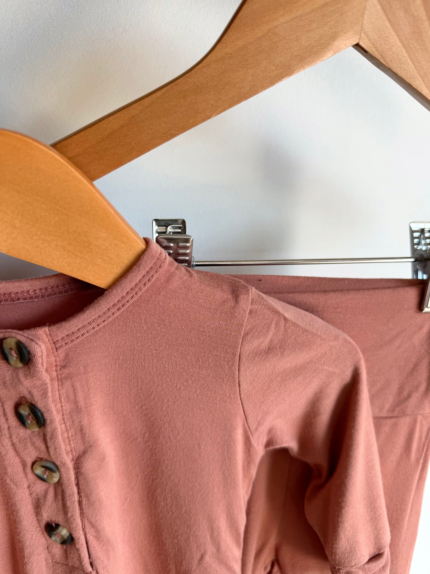 Lou Lou Soft Taupe Top + Pants Set / 3-6m