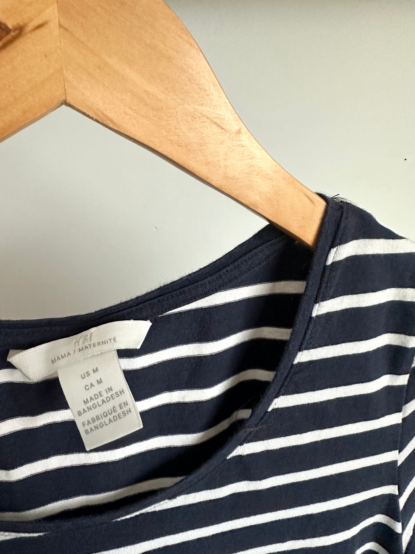 H&M Navy Stripe Maternity Dress / Medium