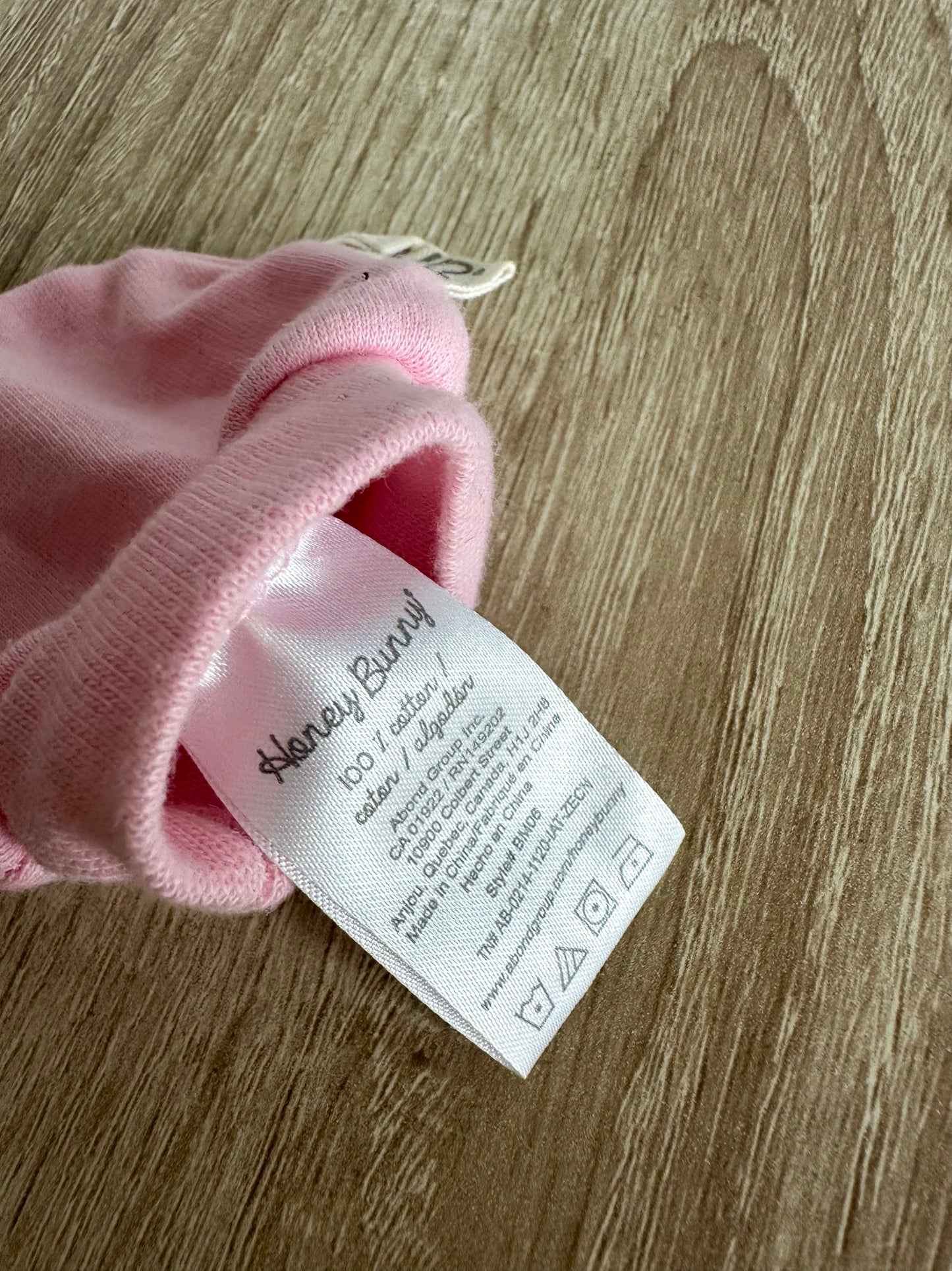 Pink Cotton Mits / 0-3m