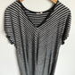 Gap Charcoal Stripe Rayon Blend Dress / Medium