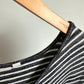 Gap Charcoal Stripe Rayon Blend Dress / Medium