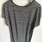 Gap Charcoal Stripe Rayon Blend Dress / Medium