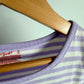 Purple Striped Dress with Pockets / 8 years