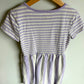 Purple Striped Dress with Pockets / 8 years