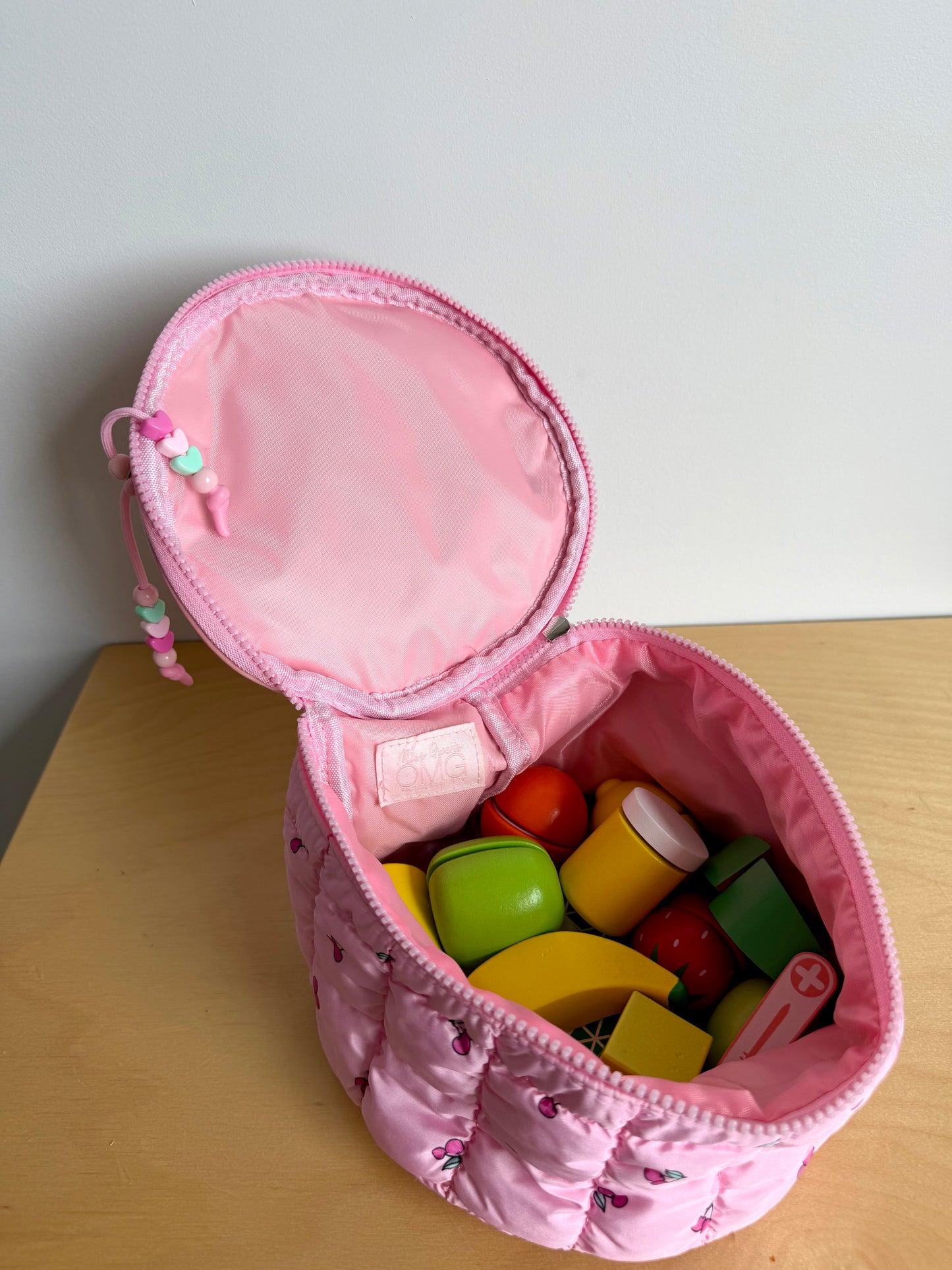 Play Wooden Food and Cherry Bin (No Shipping)