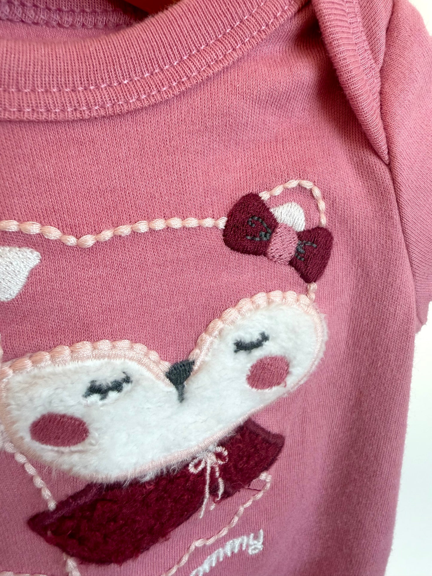 Fox "I Love Mommy" Textured Bodysuit / 3m