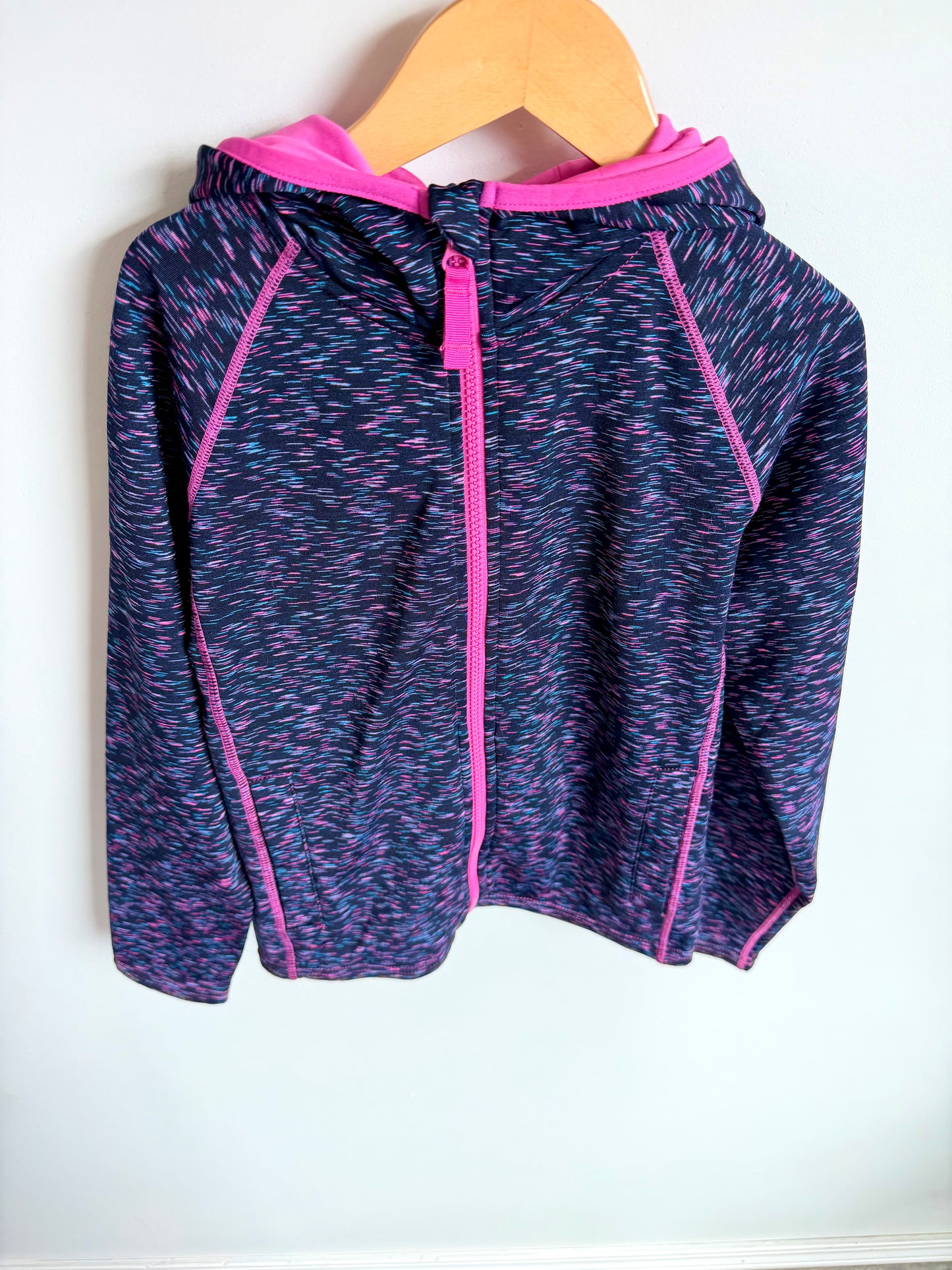 Purple Speckled Zip Hoodie / 9-10 years