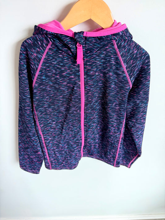 Purple Speckled Zip Hoodie / 9-10 years