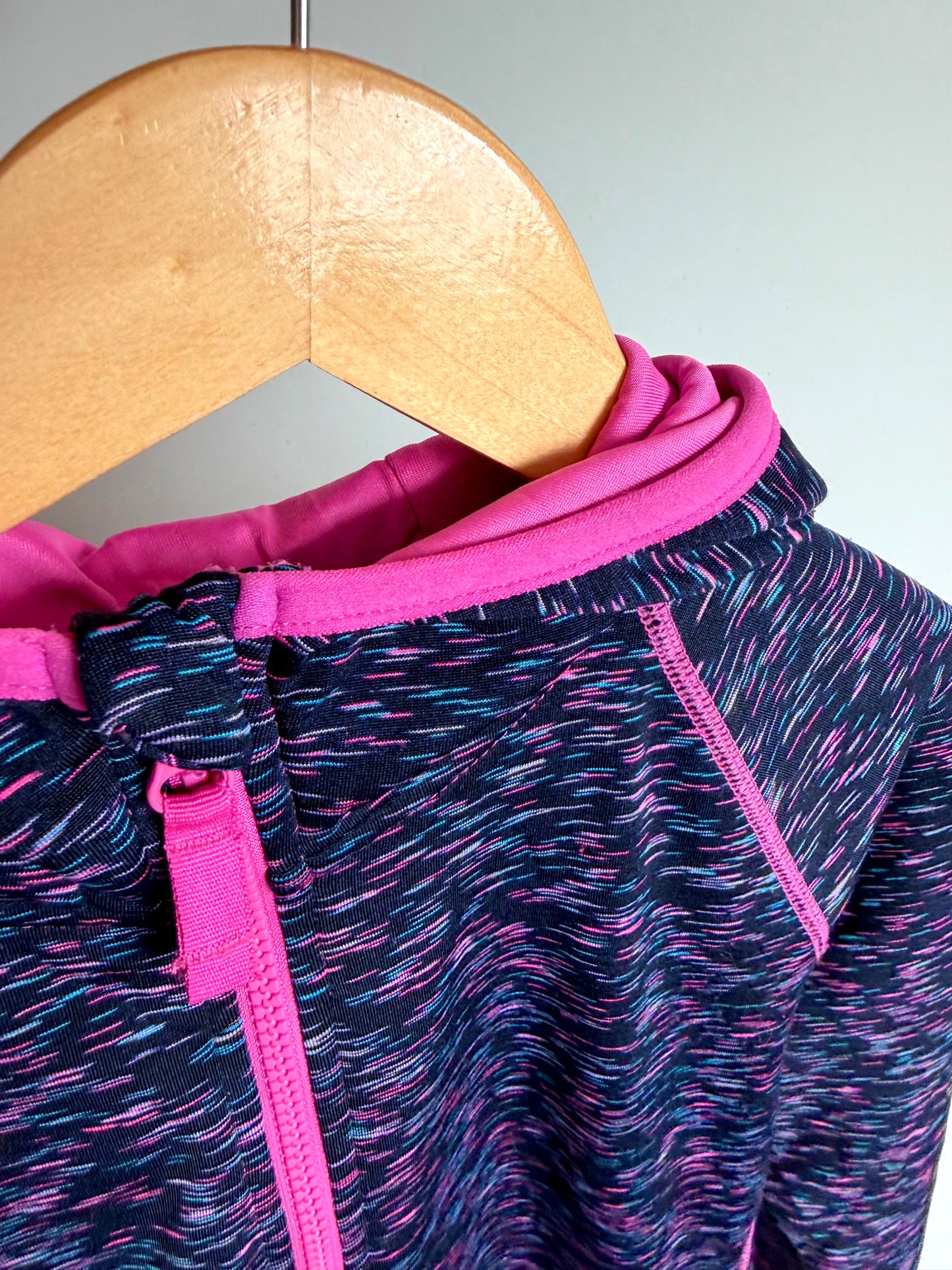 Purple Speckled Zip Hoodie / 9-10 years