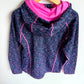 Purple Speckled Zip Hoodie / 9-10 years