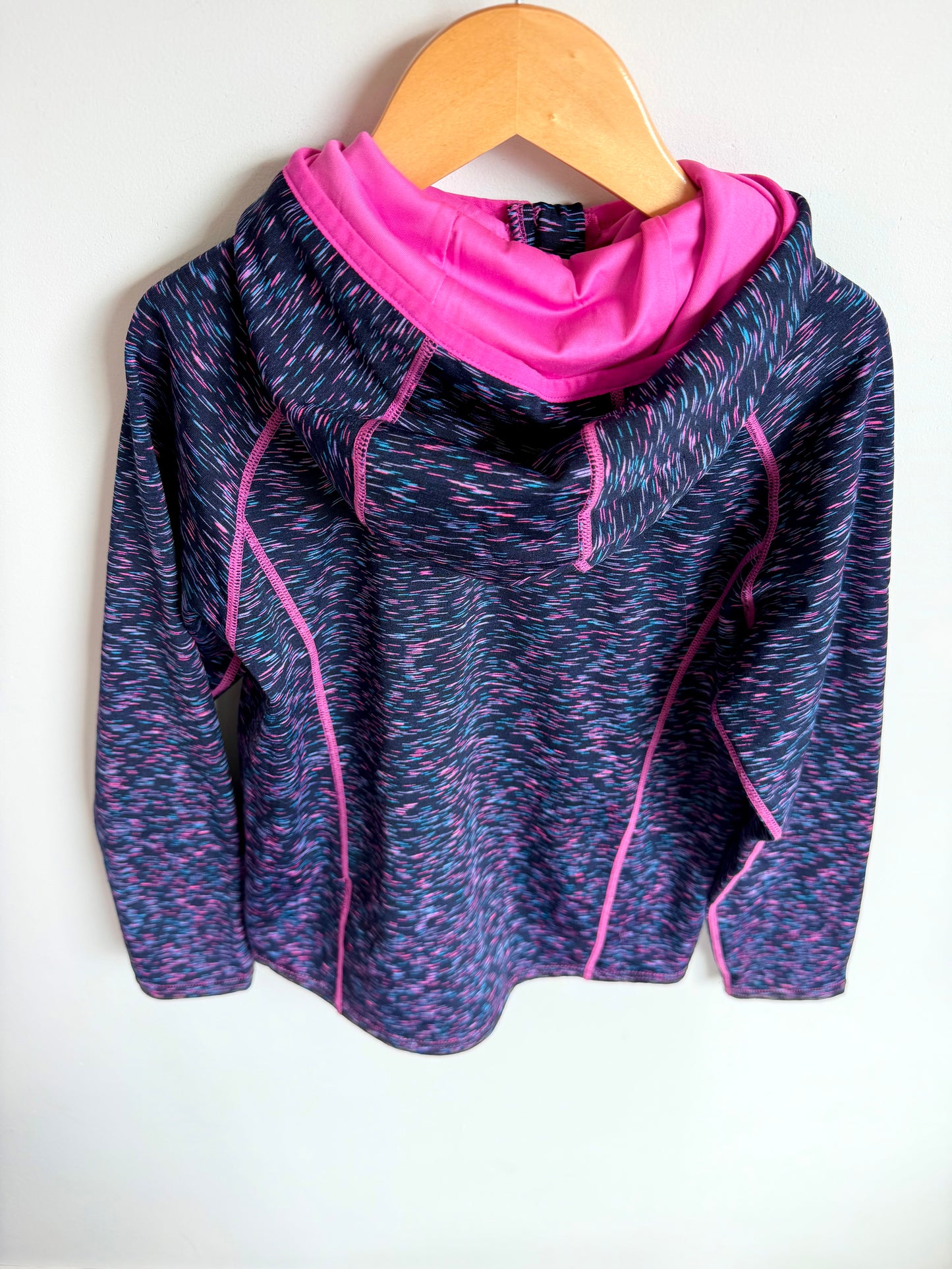 Purple Speckled Zip Hoodie / 9-10 years