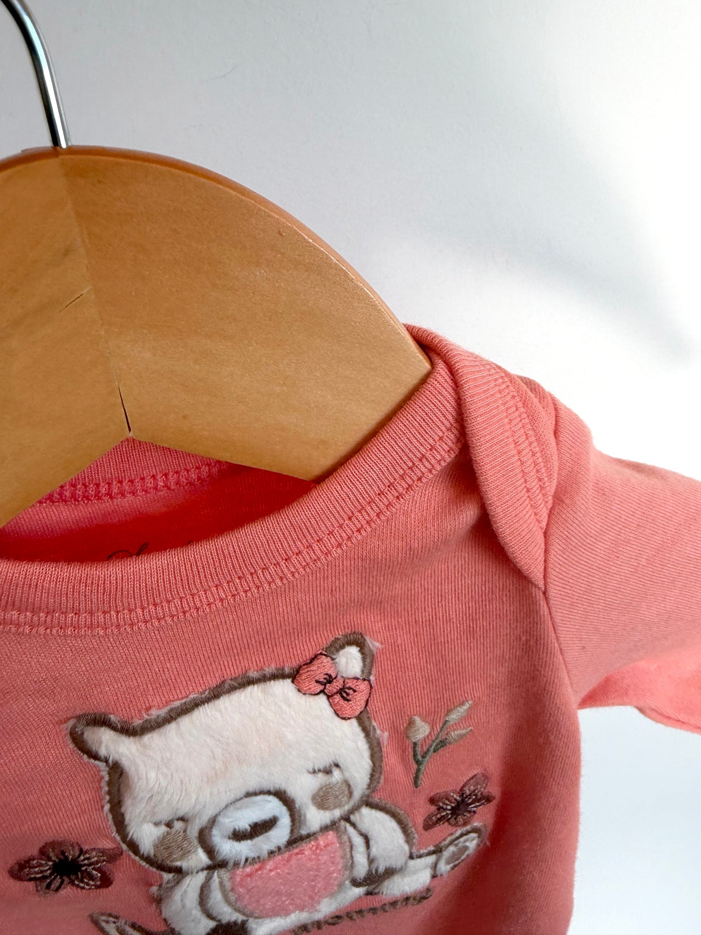 Bear "I Love Mommy" Textured Bodysuit / 3m