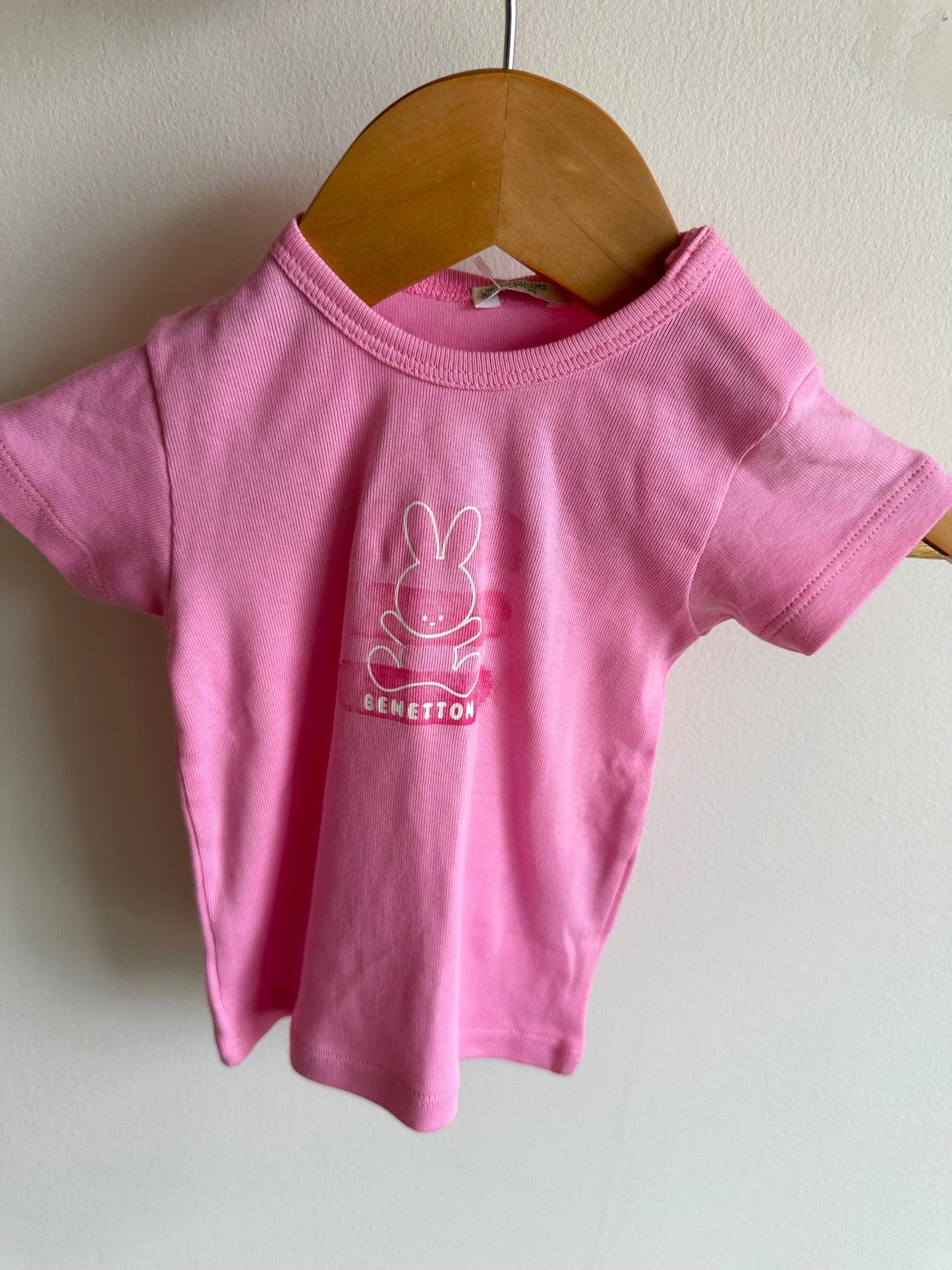 Pink Benetton Top (With Tags) / 6-9m