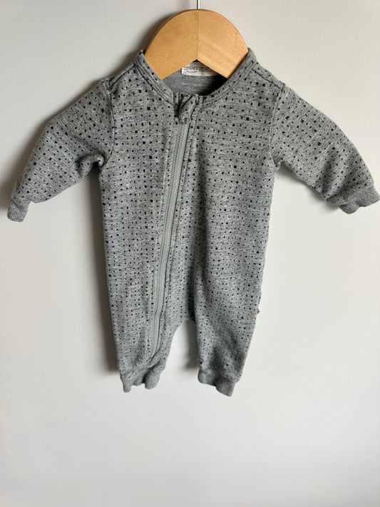 Miles Grey Dotted Jumpsuit / 3m
