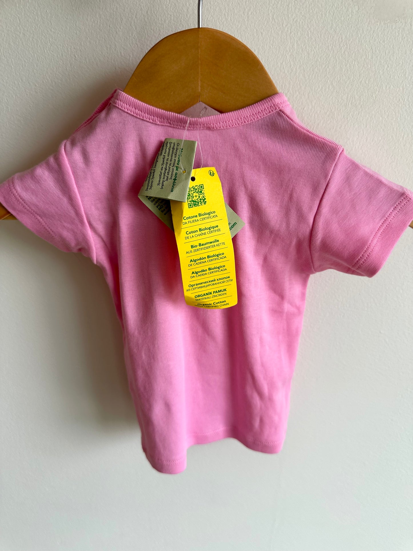 Pink Benetton Top (With Tags) / 6-9m