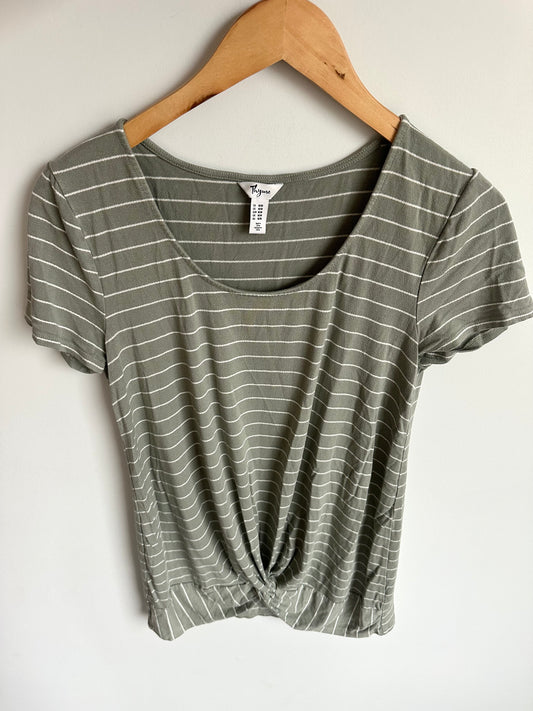 Thyme Striped Maternity T-shirt / Medium