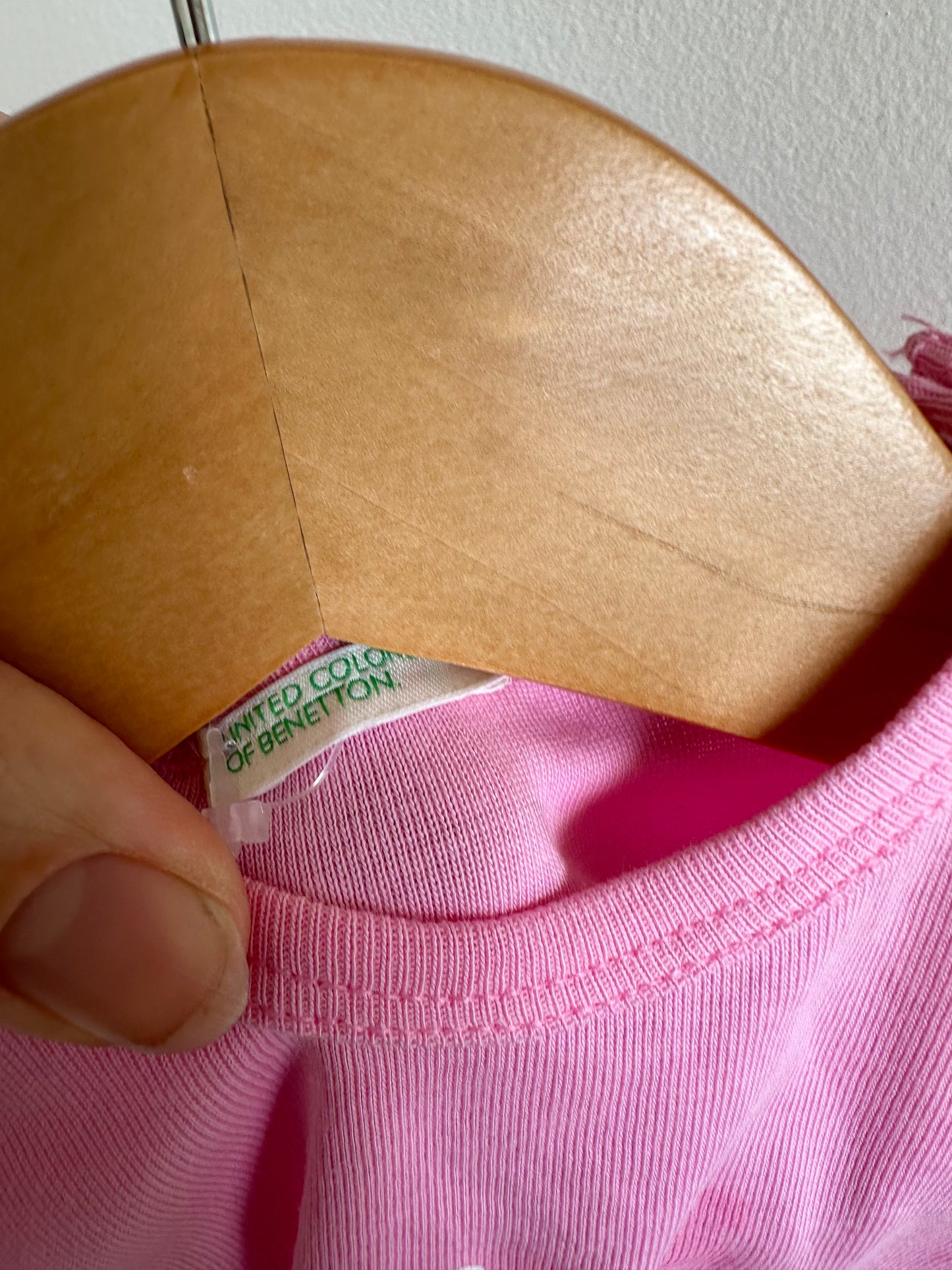 Pink Benetton Top (With Tags) / 6-9m