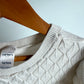 Cream Ruffle Long Sleeve Dress / 12 years