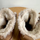 Tan Sherpa Lined Velcro Boots / Size 2 Infant