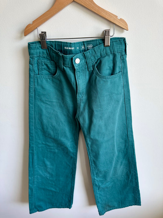 Sea Green High Rise Baggy Leg Jeans / 10 years