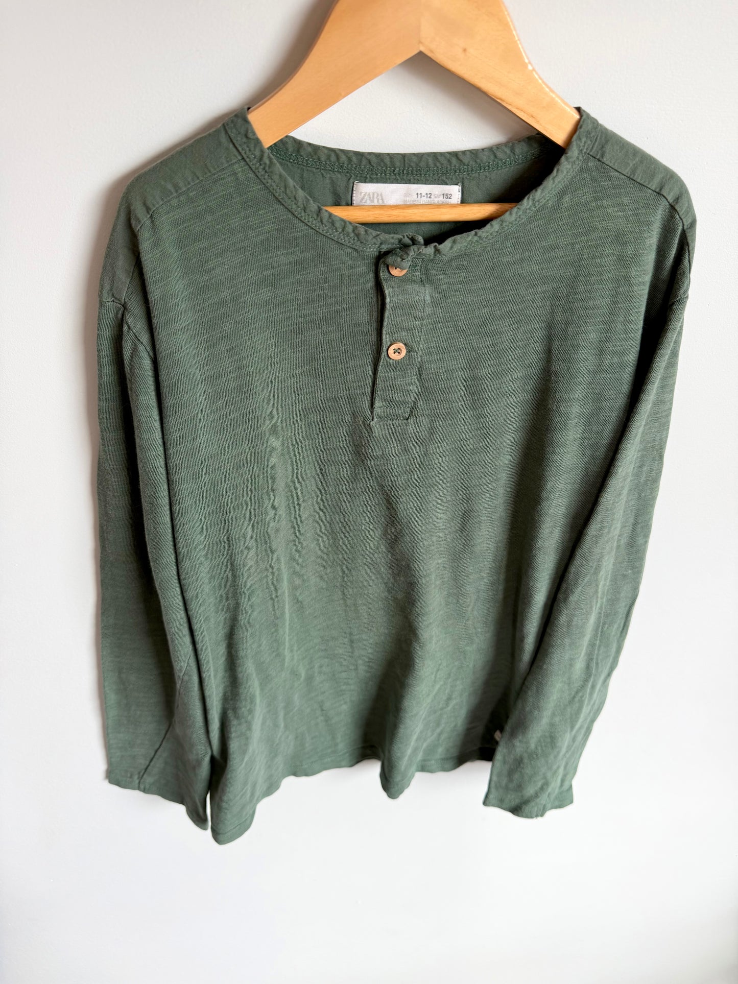 Zara Sage Long Sleeve Sweater / 11-12 years