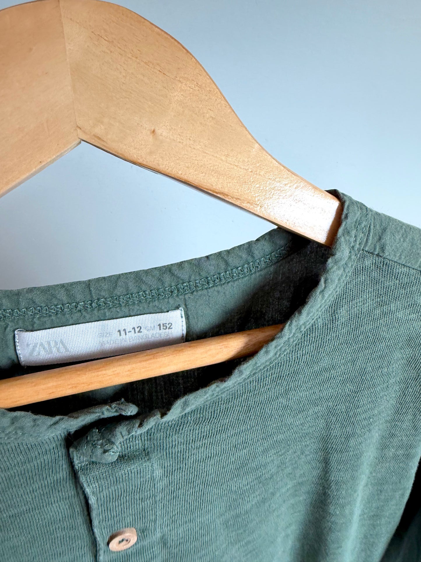 Zara Sage Long Sleeve Sweater / 11-12 years
