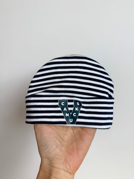 Canucks Striped Beanie / 0-4m