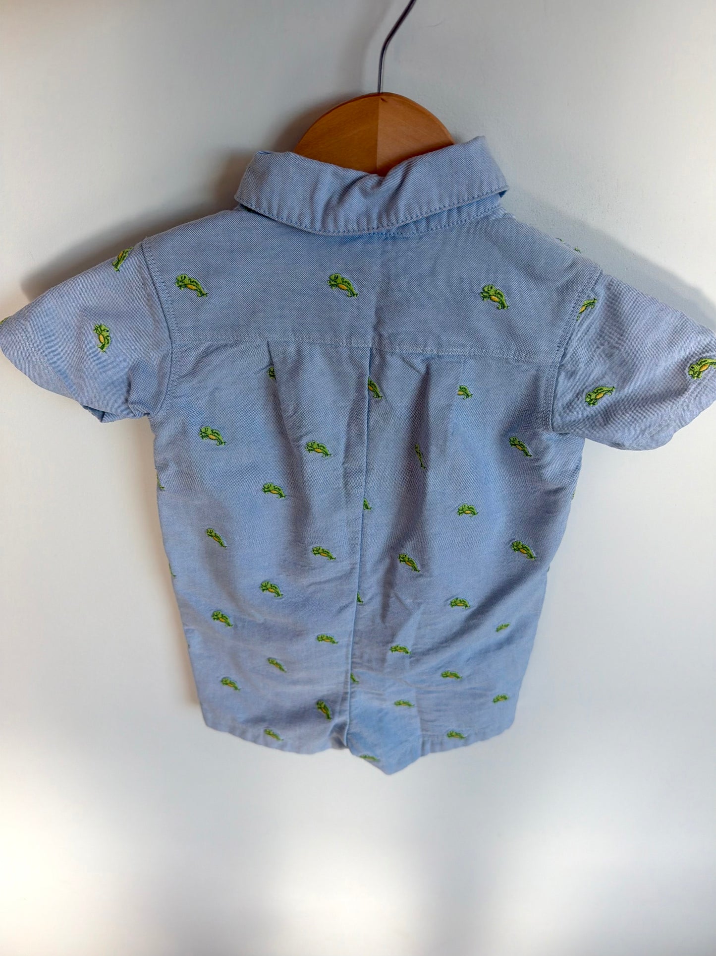 Frog Hopping Romper / 12m