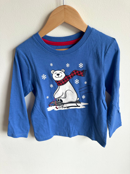 Polar Bear Sled Shirt / 4T