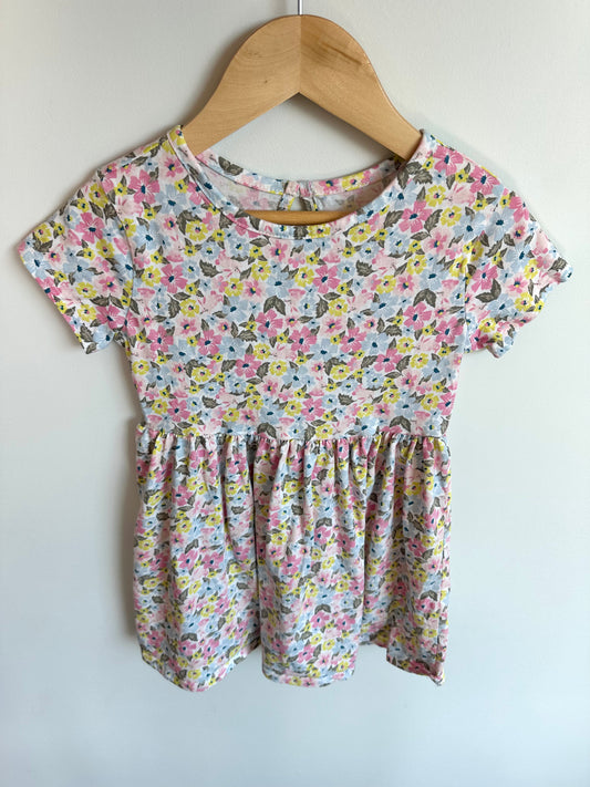 Bright Floral Dress / 4T